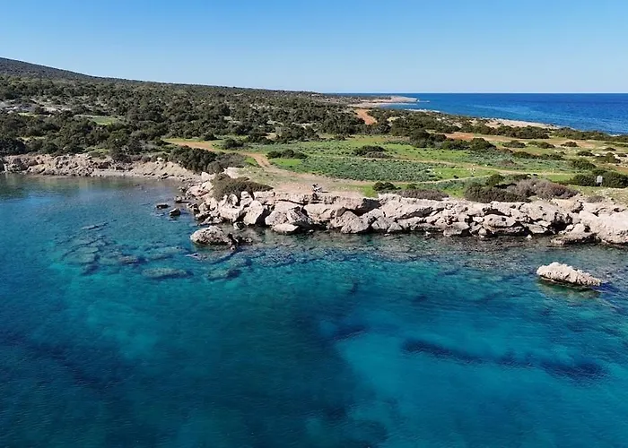 Apartmán Bright Sea View With Sunset & Pool Paphos Kissonerga